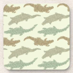 Coole Camouflage Alligatoren - nahtloses Muster. Getränkeuntersetzer