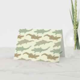 Coole Camouflage Alligatoren - nahtloses Muster. Karte