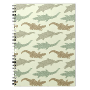 Coole Camouflage Alligatoren - nahtloses Muster. Notizblock