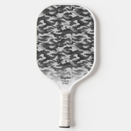 Coole Camouflage Graue schwarze Camouflage Drucken Pickleball Schläger