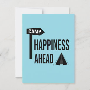 Coole Camping-Karte Postkarte