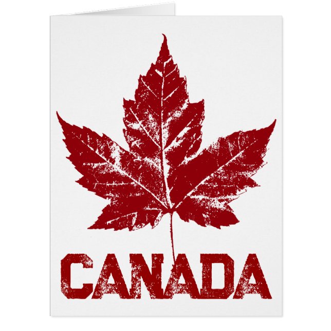 Coole Canada Card Canadian Flag Grußkarte (Vorderseite)