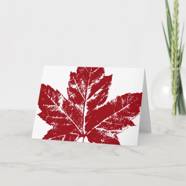 Coole Canada Card Canadian Flag Grußkarte Karte (Vorderseite)