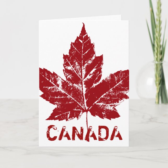 Coole Canada Card Canadian Flag Grußkarte Karte (Vorderseite)