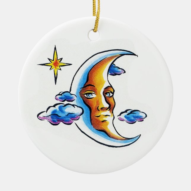 Coole Cartoontätowierungssymbol Keramikornament (Vorne)