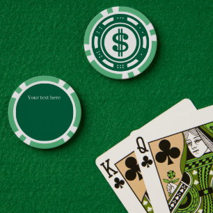 Coole Casino-Liebhaber fügen Text hinzu Pokerchips