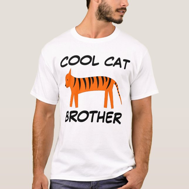 COOLE CAT-BROTHER-T - Shirt (Vorderseite)
