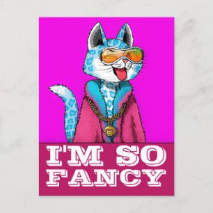 COOLE CAT-FUNNY EXTRAVAGANT ART POSTCARD POSTKARTE