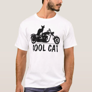 COOLE CAT-Radfahrer-T - Shirts, Motorrad T-Shirt