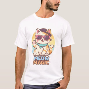 "Coole Cat Vibes - Meow Magic Summer T-Shirt