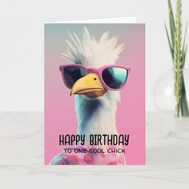 Coole Chic: Der freche Adler mit Stil Einladung (Vorderseite)