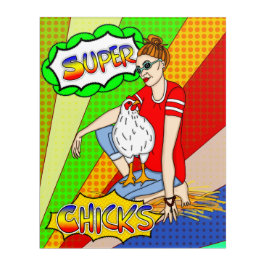 Coole Chicks | Chicken Wall Art Acryl Wandkunst
