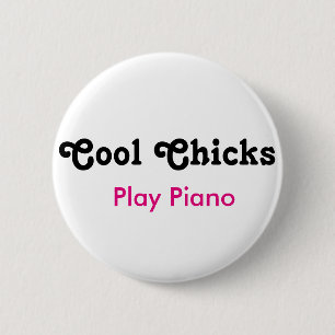 Coole Chicks Piano Button
