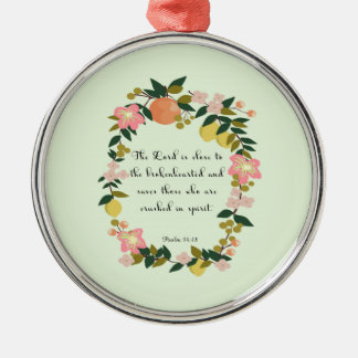 Coole christliche Kunst - Psalm-34:18 Ornament Aus Metall