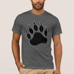 Coole Classic Bears Pride Schwarze Bärenpfote T-Shirt