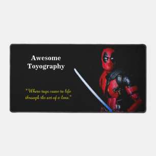 Coole Comic-Spielzeug-Fotografie Schreibtischunterlage