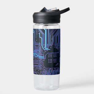 Coole Computerplatine blau Trinkflasche