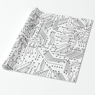 Coole Computerplatine Geschenkpapier