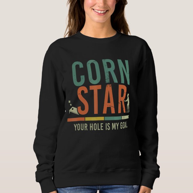 Coole Cornhole Men Women Cornole Bag Toss Tournam Sweatshirt (Vorderseite)