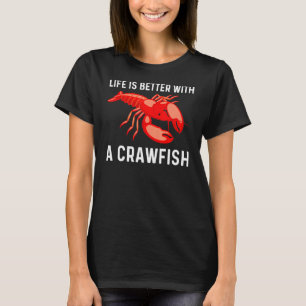 Coole Crawfish Kunst für Männer Hummer Crawdad Bo T-Shirt