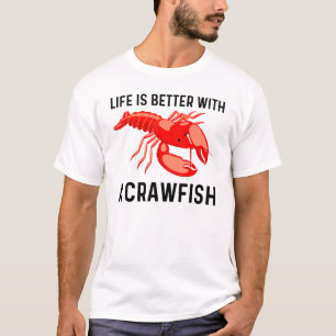 Coole Crawfish Kunst für Männer Hummer Crawdad Bo T-Shirt