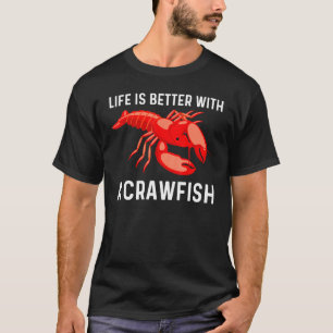 Coole Crawfish Kunst für Männer Hummer Crawdad Bo T-Shirt