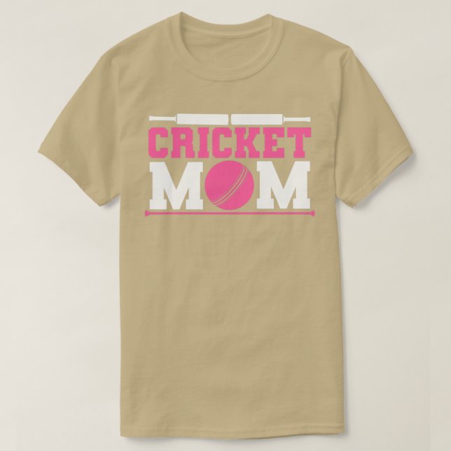 Coole Cricket-Mama für Cricket-Sportgeräte T-Shirt (Design vorne)