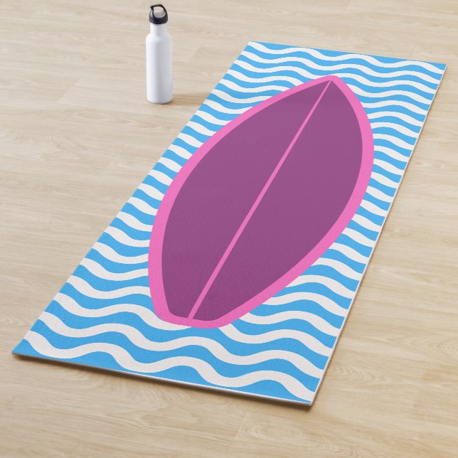 Coole Crimson Blue Waves Surfen Yoga Mat Yogamatte (Beispiel)