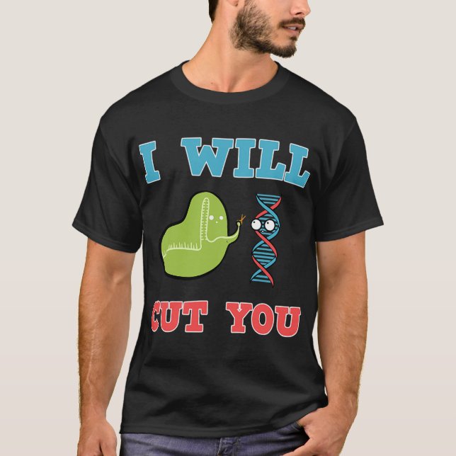 Coole Crispr-Gen-Bearbeitung Cas 9 Bakterium-DNA-B T-Shirt (Vorderseite)