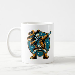 Coole Dabbing Astronaut Cowboy Space Halloween Kaffeetasse