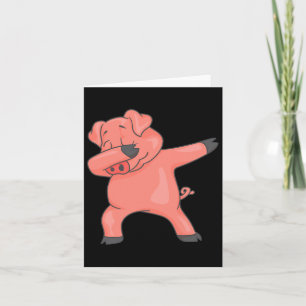 Coole Dancing Fans Holiday Art Dabbing Karte