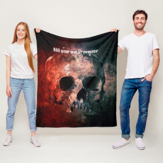 coole Darstellung eines kieferlosen menschlichen S Fleecedecke