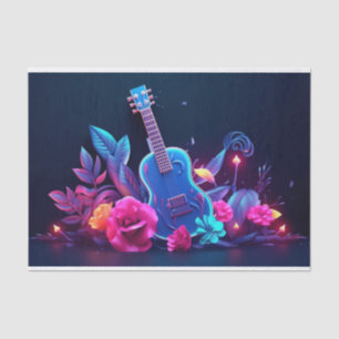 Coole Decoupage Musikfreunde Seidenpapier