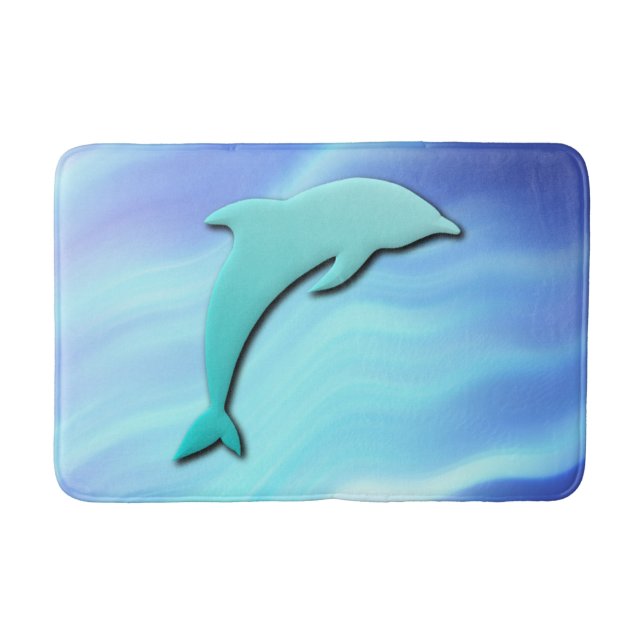 Coole Delphin Badematte (Vorderseite)