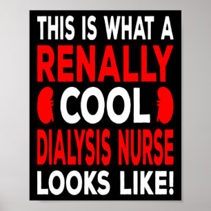 Coole Dialysebehandlung und Dialysetechniker Poster