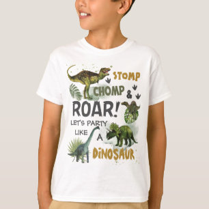 Coole Dinosaurier Jurassic Junge Geburtstagskleidu T-Shirt