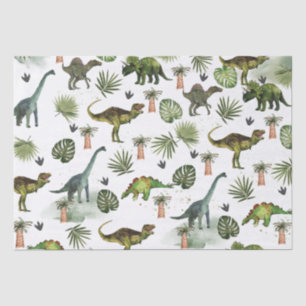 Coole Dinosaurier T-Rex Jurrasic Greenerity Decoup Seidenpapier