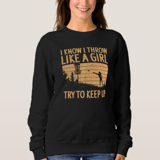 Coole Disc Golf Für Frauen Mädchen Disc Golf Spiel Sweatshirt