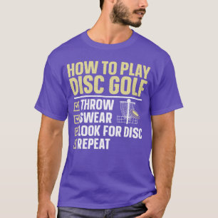 Coole Disc-Golf-Kunst für Männer Frauen Golfer Dis T-Shirt