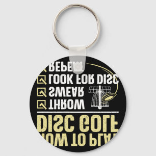Coole Disc-Golf-Kunst für Männer Frauen Kinder Gol Schlüsselanhänger