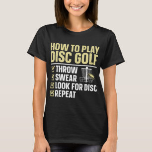 Coole Disc-Golf-Kunst für Männer Frauen Kinder Gol T-Shirt