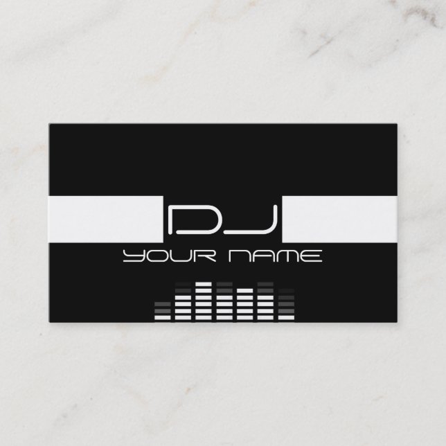 Coole DJ Business Card Visitenkarte (Vorderseite)