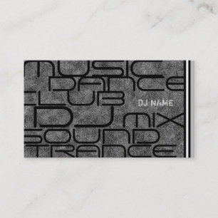 Coole DJ-Geschäfts-Karte Visitenkarte
