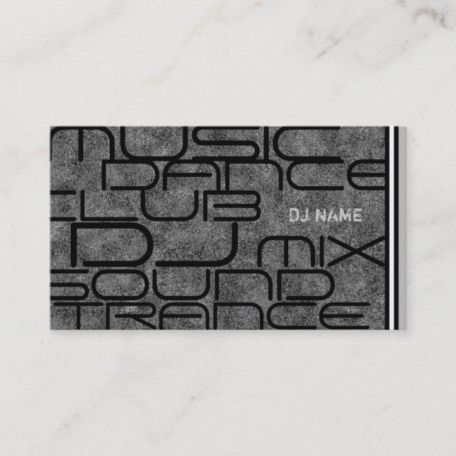 Coole DJ-Geschäfts-Karte Visitenkarte (Vorderseite)