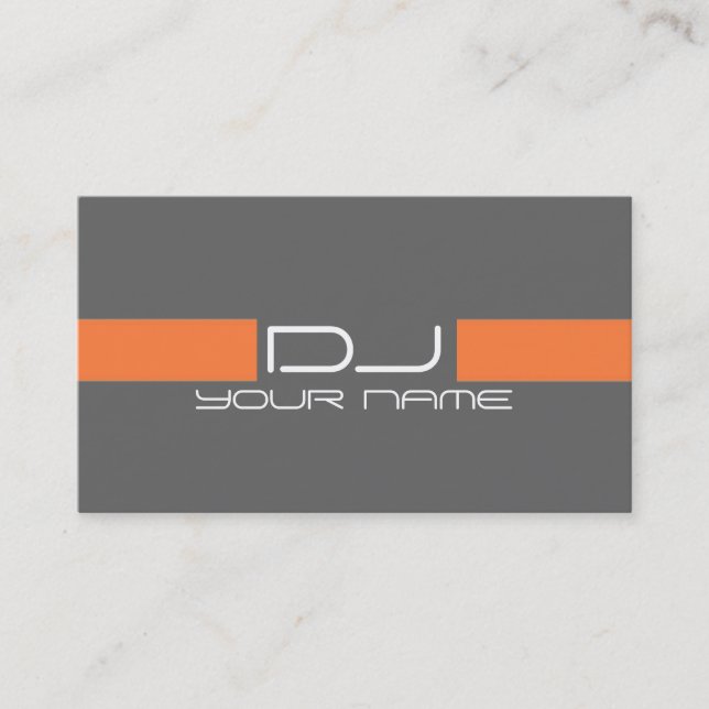 Coole DJ-Geschäfts-Karte Visitenkarte (Vorderseite)