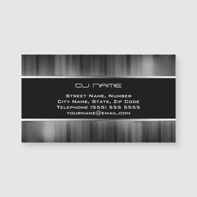 Coole DJ Magnetic Business Card Magnetkarte (Vorderseite)