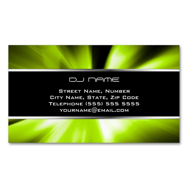 Coole DJ-Magnetkarte Magnetische Visitenkarte (Vorderseite)