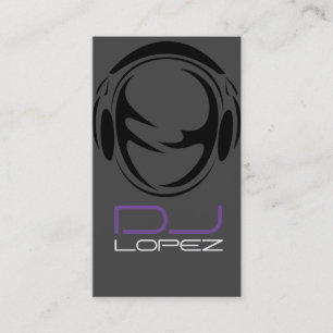 Coole DJ Music Business Card Visitenkarte