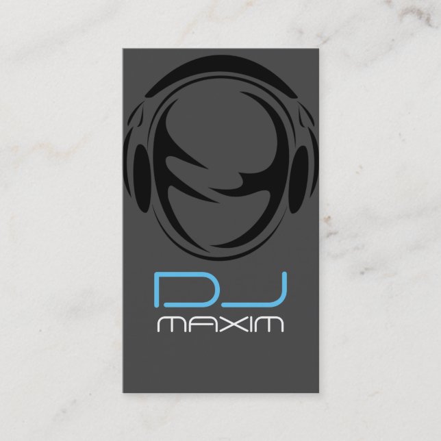 Coole DJ Music Business Card Visitenkarte (Vorderseite)