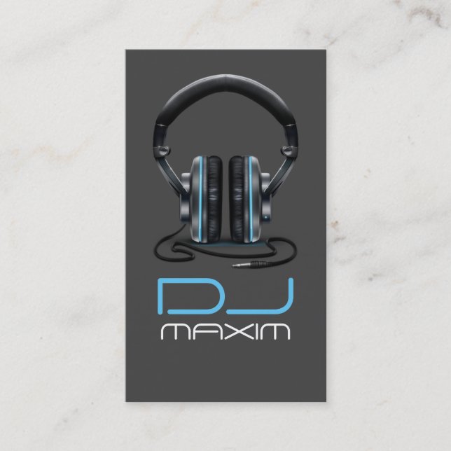 Coole DJ Music Business Card Visitenkarte (Vorderseite)